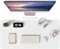MOLMO Non-Slip Desk Mat, Waterproof Desk Pad Table Protector, Easy Clean Laptop Mat Large Mouse Pad Leather Writing Mat with Suede for Office/Home/Decor (White, 80 x 40 cm)