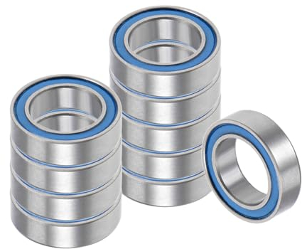 Kozelo 10 Stück MR117-2RS Kugellager - [7x11x3mm] Chromstahl Doppelt abgedichtete Rillenkugellager für Maschinenanwendungen Industrielle Ausrüstung