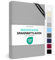 JACOBSON Spannbettlaken 180x200-200x220, Premium Mikrofaser Spannbetttuch 160g/m², BOXSPRINGBETT & ÜBERLÄNGE (180x200cm - 200x220cm, Grau)