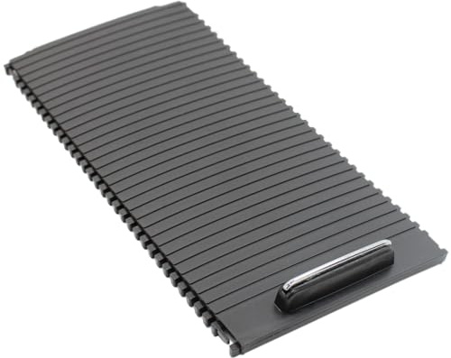 BIAREN Mittelkonsole Rollo Abdeckung Schwarz für Mercedes Benz C-Klasse W204 S204 E-Klasse W212 S212 A2046807607 2046807607 A20468076079051, Getränkehalter Schiebeläden