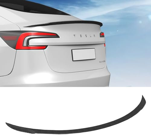 BASENOR 2024 2025 Tesla Modell 3 Performance Spoiler ABS Material hinterer Spoiler Flügel OEM (Matte Carbon Fiber) hinterer Kofferraum Lip Modell 3 Performance Zubehör