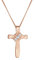 Elli Halskette Damen Kreuz Religion mit Kristallen in 925 Sterling Silber
