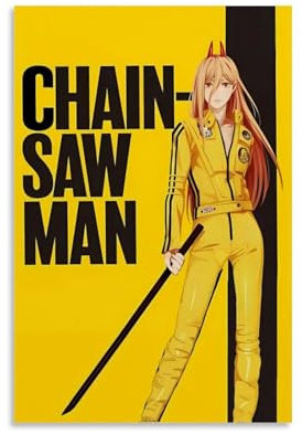 LISHDUNS Chainsaw Man Anime Poster Bedroom Living Room Wall Decor Poster Aesthetics Art Deco 12x18inch(30x45cm) Unframe-style