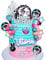 Music Cake Topper Guitar Cake Toppers Music Notes Balls Cake Decorations for Musician Birthday Party Rock Theme Party