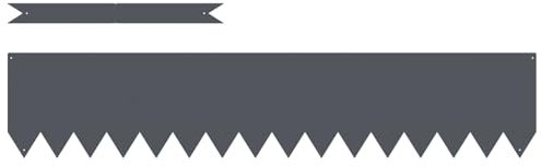 vidaXL Bordure de Jardin Rectangulaire en Anthracite | Barrières Extérieures Durables Bordures Mat Synthétique Installation Facile Idéal pour Projets de Paysagisme Modernes Accessoires de Paysage