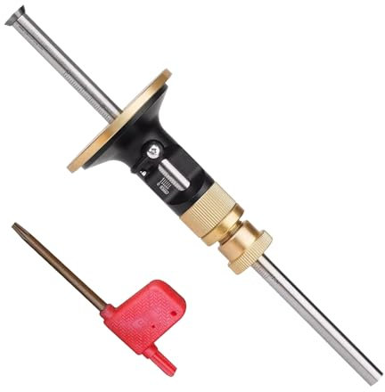 Radmarkierungslehre mit Mikro-Einstellfunktion, Präzisions Anreißwerkzeug, Markiermesser für Holzwerker, Holzbearbeitung, Radmarkierungen, Tiefenmesswerkzeug, Streichmaß, Radschneider für Hartholz