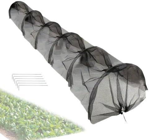 Serre Tunnel Jardin, Tunnel De Croissance Pliable, Tunnels Potager avec Filet Anti-Oiseaux Anti-Insecte, pour Plan-tes Légumes Hiver Terrasse Arrière-Cour