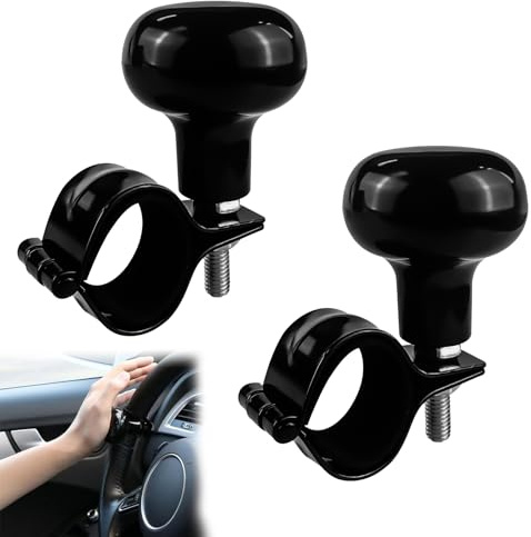 Boule De Volant，Boule Volant Tracteur Rotateur De Volant Gm Suicide Knob Lisse Et Durable Convient Aux Voitures, Camions, Tracteurs, Bateaux, Tondeuses à Gazon Et Chariots Élévateurs (2pcs)