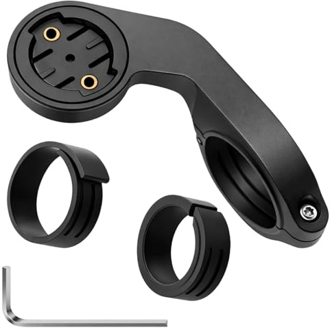 Out Front Bike Mount, Handlebar Computer Mount Compatible with Garmin Edge and Similar Devices, Cycling Computer Holder for Road and MTB 25.4mm and 31.8mm