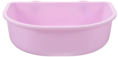 ibasenice Gamelle Suspendue pour Animaux de Compagnie en Plastique Violet, Bol Alimentaire Amovible pour Chats et Chiens, Porte-croquettes pour Cage, Bol pour Nourriture et Eau, Accessoires