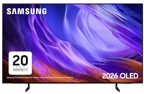 Samsung Smart TV S85H 77-Inch, 4K OLED, Premium 120Hz Gaming TV with AI Upscaling, OLED HDR, Vision AI Companion, AI Football Mode, Object Tracking Sound Lite & Alexa Built-in [2026]