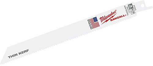 Milwaukee 48-00-8093 Super Sawzall Blade 8/12 Teeth per Inch 8-Inch Length