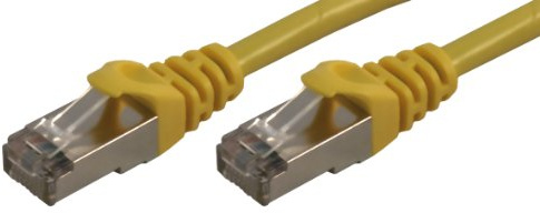 MCL 0,5 m Cat6 F/UTP Patch-Kabel – gelb