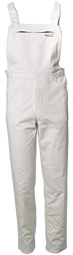 Planam Größe 50 Herren BW 270 Latzhose reinweiß Modell 1532