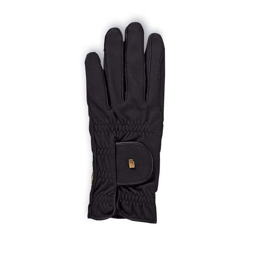 Roeckl Damen Reithandschuhe 3301-335 bicolor schwarz mokka ROECK-GRIP Touchscreen Compatible (schwarz mokka, 6.5)