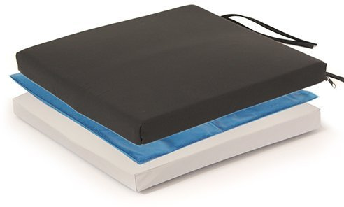 Protekt Bariatric Gel Wheelchair Cushion with Straps - 24 x 18 x 4 by Proactive Medical