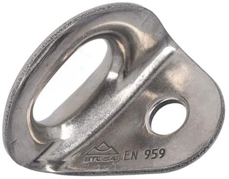 STUBAI Bohrhakenlasche Protect | 12 mm | als Zwischenanker beim Abseilen, für Sportklettern, Alpinklettern