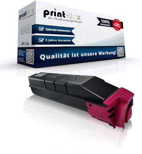 Print-Klex Tonerkartusche kompatibel für Kyocera TASKalfa 4550 ci TASKalfa 4550 cig TASKalfa 4551 ci TASKalfa 5550 ci TASKalfa 5550 cig TASKalfa 5551 ci TK8505 TK-8505 TK-8505M Magenta-Eco Line Serie
