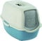 Rotho - Arenero Bailey Rothopro para gatos con base azul cielo y tapa blanca