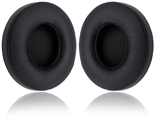 YOCOWOCO Cuscinetti auricolari di ricambio per Beats Solo 2 Wireless/Solo 3 Wireless On-Ear Headphone, padiglioni auricolari con pelle PU e memory foam, nero