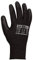 texxor 12 Stück Polyester-Strickhandschuhe 2404, PU beschichtet, Packung, schwarz, 10/XL, Strickhandschuhe, Arbeitshandschuhe, Schutzhandschuhe