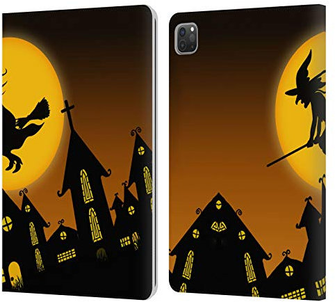 Head Case Designs Offizielle Simone Gatterwe Hexe Halloween Leder Brieftaschen Handyhülle Hülle Huelle kompatibel mit Apple iPad Pro 11 2020/2021 / 2022