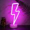 YIVIYAR Rosa Blitz Neonlichter LED Neon Wandleuchten USB/Batteriebetriebene Ästhetische Raumdekoration Neonlichter für Schlafzimmerdekor Rosa Blitz Neonschilder Neonlampe Coole Lichter