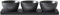 BITZ Kabarett Set 39 x 13 cm Dia. 12 x 6 cm 4 Teilen Galaxy Black