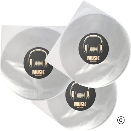 GAZZSRECORDS 15 Pack 10 HDPE Anti-Static Inner Record Sleeves