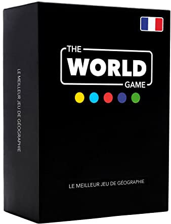 The World Game - Jeu de Géographie avec Carte du Monde - Jeu Société Éducatif pour Enfant, Famille et Adultes - Un Cadeau Parfait pour Garçons et Filles (French)