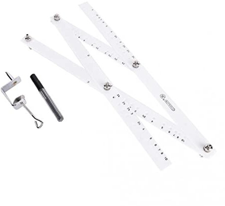 Vepoty 34cm Skala Zeichnung Lineal Pantograph Folding Lineal Zoom Schmetterling Klapper Lineal Art Craft Office School Supply