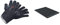 RÖSLE Premium-Grillhandschuhe, Hochwertige Handschuhe zum Schutz vor Verbrennungen & Ablagematte Silikon, Hochwertige Silikonmatte zum Schutz von Ablageflächen, schwarz