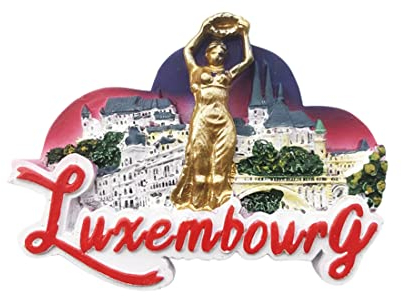 Luxemburg 3D Wahrzeichen Kühlschrankmagnet Souvenir Geschenk, Kunstharz, handgefertigt, Luxemburg, Kühlschrankmagnet, Heim- und Küchendekoration, Kollektion