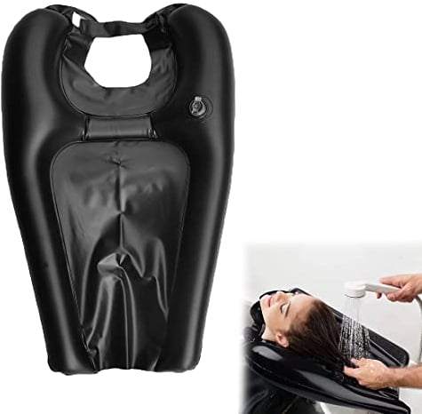 NIANOPKM Libera installazione Lavabo per Capelli Costretto a Letto, Lavabo Gonfiabile per Capelli,Vassoio Mobile per Lavaggio dei Capelli, Tampone per Shampoo Portatile per Anziani, Disabili, Incinta