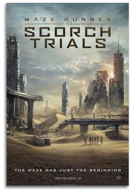 VZRSQZK Maze Runner Scorch Trials Filmposter, dekoratives Gemälde, Leinwand-Wandposter und Kunstdruck, modernes Familienschlafzimmer-Dekor-Poster, 20 x 30 cm
