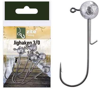 Zite Fishing Jigkopf-Sortiment 3/0 Verschiedenen Gewichte 5