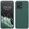 kwmobile Cover per Motorola Moto G84 5G Custodia - Back Case per Smartphone in Silicone TPU - Protezione Gommata - verde militare