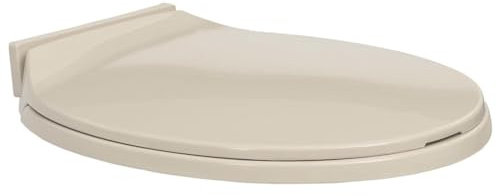 Gecheer Soft-Close Toilet Seat Apricot Oval Slow Close Toilet Seat for Family