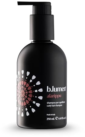B.lumen Alarippu Shampoo für lockiges Haar 250 ml Auf Basis von Vital-Lymphe und mit 100% pflanzlichem Phyto-Keratin