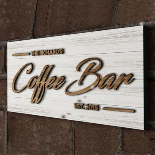 Panneau en bois personnalisé avec nom de bébé, nom de famille, palette, cadeau de mariage, décoration murale, café, magasin, porte, numéros de maison, plaques et panneaux d'adresse (25 x 15 cm)