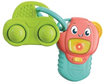 Clementoni Musik Spiel für Babys, My First Activity Key, Elektronisches Geschenk für Kinder, Erste Aktivitäten, Licht und Ton Center, Kinder 3-36 Monate - 17947