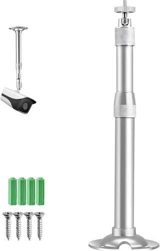 ACTIUSIS Supporto universale per proiettore, asta regolabile 20-40 cm, compatibile con proiettori fino a 5 kg, montaggio a soffitto, pavimento o parete