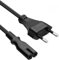TECHZOCO Cable Alimentación C7, Cable de Alimentación Tipo C Euro, Cable Forma 8, Compatible con Samsung Toshiba LG Philips Sharp Sony, Playstation Xbox, 1.50 Metro, Negro
