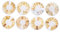 CRILSTYLEO 8stücke Nagelkunst Dekorationen Mix Aus Goldenen Nieten Und Strass Für Diy Maniküre Hochwertige Alloy Nail Art Zubehör Für Kreative Nageldesigns