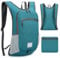 SPORWAY Faltbarer Rucksack: Rucksack Damen Herren, Rucksack Wasserdicht, Wanderrucksack, Rucksack Sport, Rucksack für Camping Wandern Reisen Sport Klettern Radfahren (Blau, 17L)