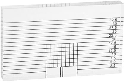 Turntable Patrone Alignment Tool, VTA Gauge,Acryl -VTA -Lineal -Alignment -Block - Kompaktanpassungsrelurer -Plattenspieler Accessoires für Fachleute -Enthusiasten