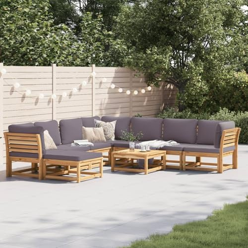 Festnight Gartenlounge Set XXL Groß Lounge Möbel Outdoor Holz Gartenmöbel Loungemöbel Terrassenmöbel Außen Ecksofa Ecklounge Gartensofa Garten Lounge Set Outdoor Sofa Massivholz Akazie