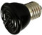 Spacnana Ceramic 100W Not Shining Pet Heating Lamp Infrared Heat for Reptile House 220 V Black