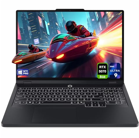 Lenovo Legion Pro 5i Gen 10 Gaming Laptop, Intel Ultra 9-275HX, 32 GB DDR5 RAM, 4 TB PCIe SSD, 16 WQXGA (2560x1600) Display, Nvidia G-Force RTX 5070, 24-Zone RGB Backlit, W11 Pro, Eclipse Black