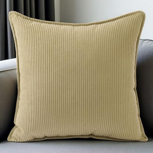 SWJ-swjssb Kissenbezug 80x80,70x70,90x90 Sofa Kissenbezüge 65x65,Kord Kopfkissenbezug Dekokissen Sofakissen Bezug Groß Kissenhülle Dekorative Weiche Zierkissenbezüge Kissen Bezug(Sage Green,60x70 cm)